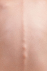 Detail of the back a man