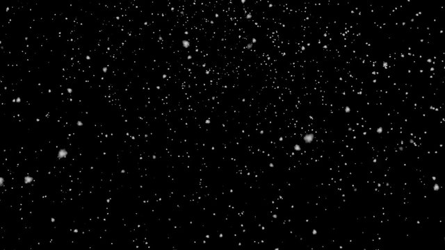 Heavy Snowfall Background Seamless Loop - computer generated video