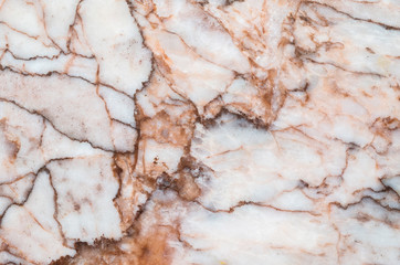 Closeup surface cracked marble floor texture background
