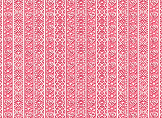 ハート系背景　ピンク