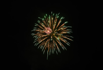Fototapeta premium Fireworks light up the sky