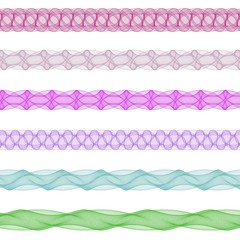 Color design page divider line set