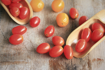 fresh tomatoes with mint leaves