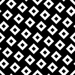 Vector modern seamless geometry pattern squares, black and white abstract geometric background, pillow print, monochrome retro texture, hipster fashion design