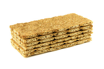 Crispbread isolated