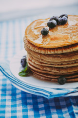 Pancakes with honey