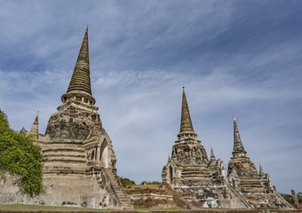 Fototapeta premium Wat Phra Si Sanphet Temple. Ayutthaya, Thailand
