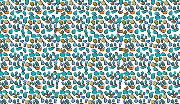 Turkuaz Leopar Desen