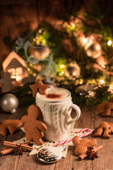 Christmas chocolate drink