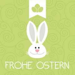 Osterkarte Frohe Ostern 