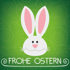 Osterkarte Frohe Ostern 