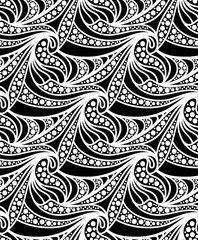 Vector floral background of drawn lines