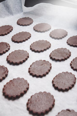 Dark Chocolate Cookies ready for cook