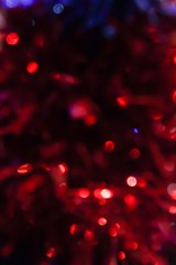 Red and Blue Glamorous Bokeh Background