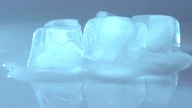 time lapse of melting of ice cube