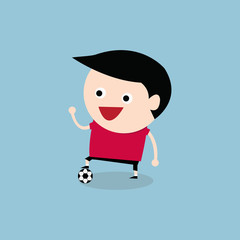 Soccer player, vector