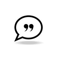 Quote icon vector