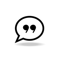 Quote icon vector