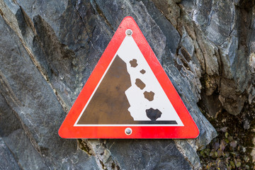 Achtung Steinschlag