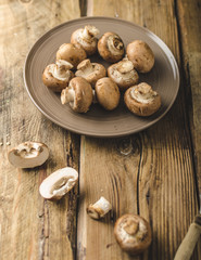 Homemade organic mushrooms