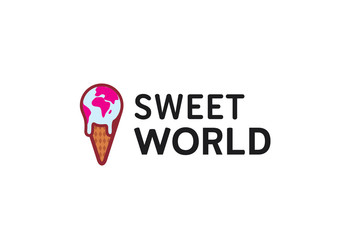 Sweet World Design Illustration 