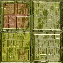 green glass mosaic square tiles seamless pattern texture background