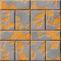 rusty silver gray metallic bricks seamless pattern texture background