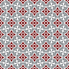 Seamless background image of vintage round dot spiral circle kaleidoscope pattern.
