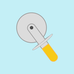 Pizza knife icon