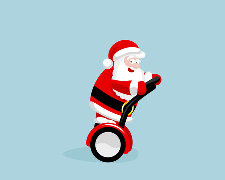 Santa Claus driving
