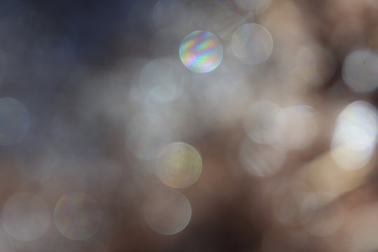 Blue, white and maroon bokeh lights background