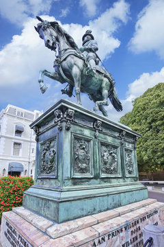 Statue Of Frederick William I, Prince Of Orange-Nassau (The Hague 08.24.1772–Berlin 12.12.1843) First King Of The Netherlands From House Of Orange-Nassau.