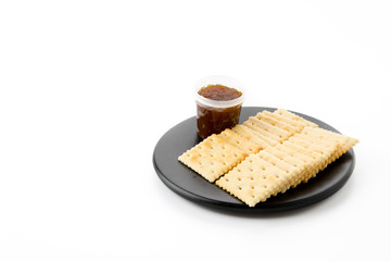 biscuit with pineapple jam
