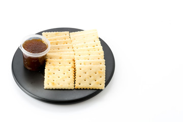 biscuit with pineapple jam