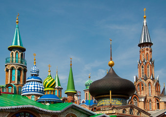 The Temple of All Religions (Universal Temple) is an architectural complex in Kazan. It consists of several types of religious architecture (church, mosque, synagogue).