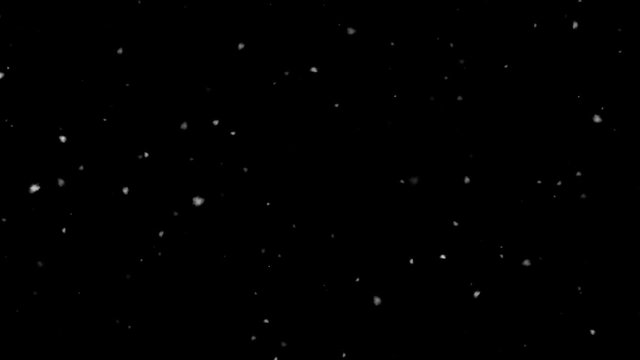 Fluffy Snowflakes Slowly Falling - Slow Motion - Seamless Loop
