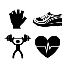 Fitness healthy lifestyle graphic design