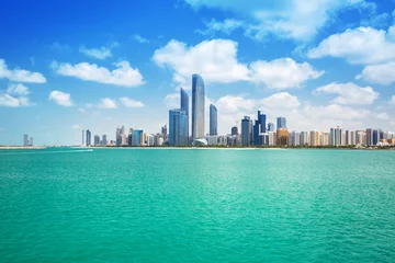 Foto auf Acrylglas Abu Dhabi Stadtbild von Abu Dhabi am Persischen Golf, Vereinigte Arabische Emirate