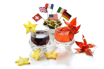 aperitivi olive e frutta esotica
