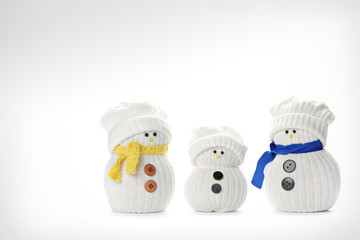 Kartka świąteczna - bałwanki