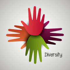 People diversity colorful icon 