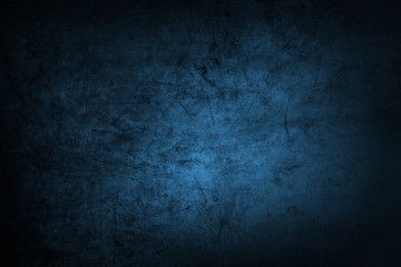 Obraz na płótnie Canvas Blue dark concrete wall