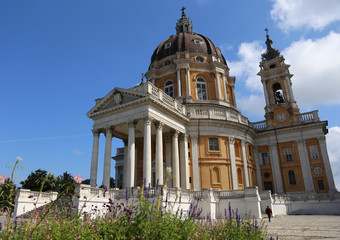 Fototapeta premium Cathedral of Superga in the hill near Turin in Italy