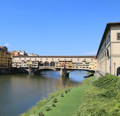 Obraz premium Florence Italy Old Bridge called Ponte Vecchio