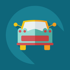 Obraz premium Flat modern design with shadow icons car