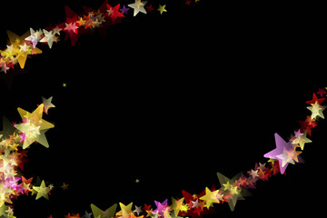 wonderful christmas design with glowing stars