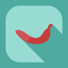 Flat modern design with shadow icons banana