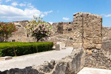 Fototapeta na wymiar Ruins of ancient Pompeii, Italy