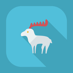 Flat modern design with shadow icons moose