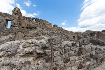 Ruins of ancient Pompeii, Italy